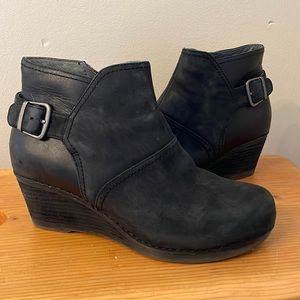 Dansko ankle booties wedge size 38